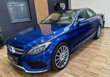 Mercedes Klasa C W205 Limuzyna 200 184KM 2015 Mercedes-Benz Klasa C lift AUTOMAT SKORY 184KM LED perfekcyjny navi, zdjęcie 11