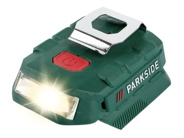 PARKSIDE ADAPTER DO AKUMULATORA 20 V Z LAMPKĄ LED