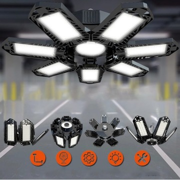 MOCNA LAMPA WARSZTATOWA 32W SUFITOWA ROBOCZA ŻARÓWKA E27 DO GARAŻU LAMPKA