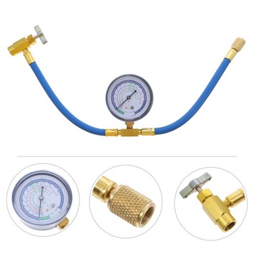 АВТОМОБИЛЬНЫЙ КАБЕЛЬ ЗАПРАВКИ ХЛАДАГЕНТА, МАНОМЕТР
