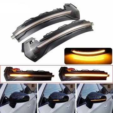 Kierunkowskazy LED Audi A3 S3 RS3 8V dynamiczne dymione lusterko