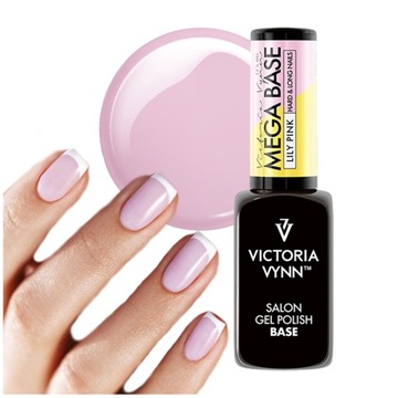 Victoria Vynn Mega Base Lily Pink różowa baza hybrydowa do paznokci 8ml