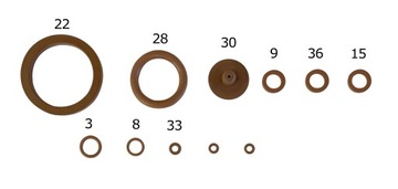 ПРОКЛАДКИ ДЛЯ АГРЕССИВНЫХ ХИМИКАТОВ, ЛУЧШИЙ НАБОР ДЛЯ РАСПЫЛИТЕЛЯ