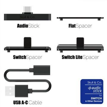 Адаптер Skull & Co AudioStick Bluetooth 5.0 PS5 PS4 Консоль Nintendo Switch