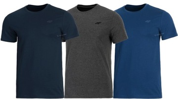 4F ZESTAW 3szt. MĘSKA KOSZULKA T-SHIRT / rozm XL
