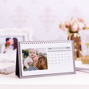 1х горизонтальный настольный календарь ВАШИ ФОТО в подарок бабушке и дедушке