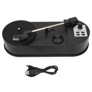 GRAMOFON VINTAGE 200 -240V CZARNY