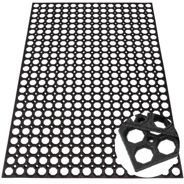WYCIERACZKA MATA GUMOWA AŻUROWA MOCNA DUŻA 80x120 DOMINO XXL PROFESJONALNA