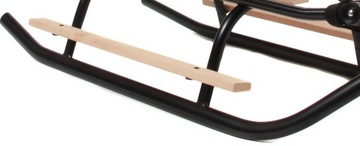 Польские большие санки со спинкой и толкателем МАТРАСА