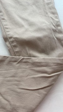 Pieces brązowe spodnie dopasowane używane L/XL