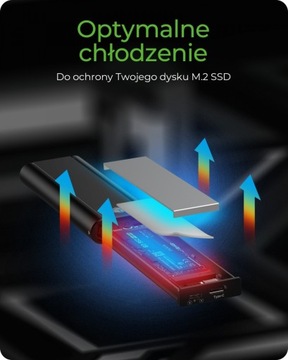 Корпус твердотельного накопителя M2 NVMe USB3.2 Gen2 Type C, 10 Гбит/с