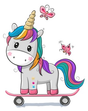 NAKLEJKA NA OKNO MEBLE LUSTRO JEDNOROŻEC PONY
