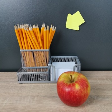 НАСТОЛЬНЫЕ ИНСТРУМЕНТЫ Органайзер Leviatan 3 отделения MESH металл СЕРЕБРЯНЫЙ