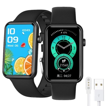 SMARTBAND PULSOMETR BIEGANIE PRO SPORT PULS MENU POLSKIE SMART AMOLED RACE