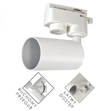 4x ТОЧЕЧНЫЙ ОТРАЖАТЕЛЬ GU10 ШИННЫЙ КАБЕЛЬ 2 м для рейки 1f