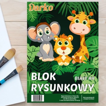 БЛОК ДЛЯ ЧЕРТЕЖА БЕЛЫЙ А4 ШКОЛА 20 ЛИСТОВ ЛИСТ 80г/м ДАРКО