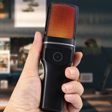 Mikrofon Bezprzewodowy 777W Led RGB USB-C Lightning komputer PC