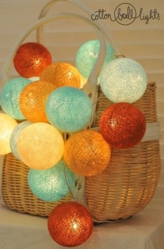 Zestaw lampek Cotton Balls Paradise Beach 20 kul