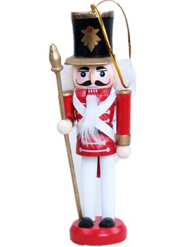 DZIADEK DO ORZECHÓW zawieszka figurka 12 cm DREWNO
