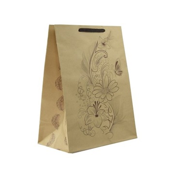 ЭКО декоративные бумажные пакеты 20х9х24см, набор из 10 подарочных пакетов