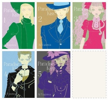 PARADISE KISS #1-5 - KOMPLET - MANGA - NOWY