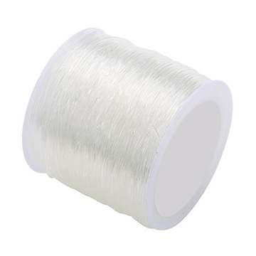 80 metrów przezroczysta elastyczna nitka do koralików DIY 80 metrów 1,0 mm