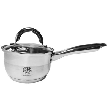 GARNEK RONDEL STALOWY RONDELEK RĄCZKA GAZ INDUKCJA - Non Stick 24 cm