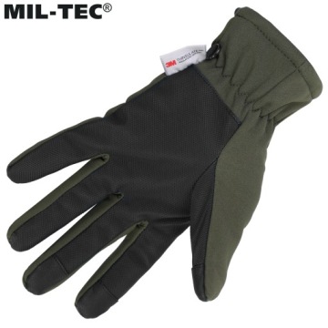 ПЕРЧАТКИ ЗИМНИЕ MIL-TEC SOFTSHELL THINSULATE TOUCH OLIVE XL