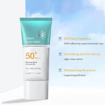 Sunscreen SPF50 PA4 Легкий увлажняющий солнцезащитный крем – натуральный уход за кожей