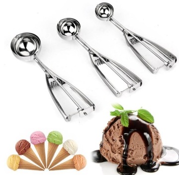 СТАЛЬНАЯ ЛОЖКА ДЛЯ МОРОЖЕНОГО для фруктового пюре - Идеально подходит для поваров