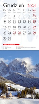 ОТКРЫТКА-КАЛЕНДАРЬ ПУТЕШЕСТВИЕ 12,5 Х 33 СМ 2024 ГОДА