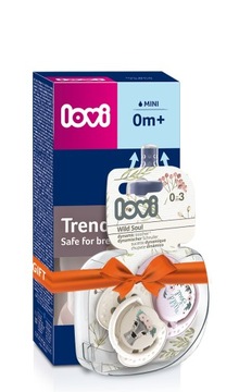 LOVI zestaw Trends Wild Soul pink butelka 120ml+smoczki 0-3 0410