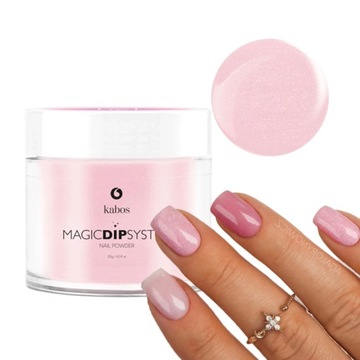 Puder tytanowy do paznokci Kabos Magic Dip System Nail Powder 47 Sweet Rose