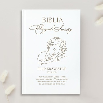 BIBLIA exclusive personalizowana na Chrzest