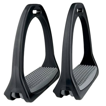 Стремена пластиковые YORK EVO серые [R: 12]