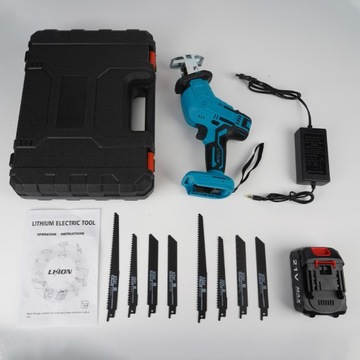 АККУМУЛЯТОРНАЯ ПИЛА АККУМУЛЯТОРНЫЙ ЛОБЗОЖ 21 В + 8 ПИЛЬНЫХ ПОЛОТНИЙ