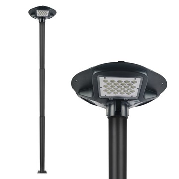 SŁUP MASZT OŚWIETLENIOWY 3M 76mm + LAMPA LED SOLARNA LATARNIA 150W 5000K