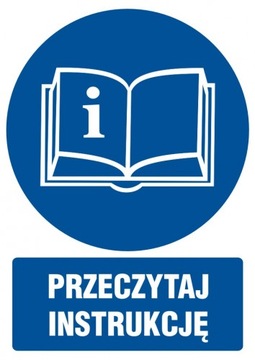 Przeczytaj instrukcję znak folia 5,25x7,4