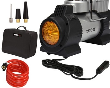 KOMPRESOR SAMOCHODOWY 12V 180W YATO Z LAMPĄ LED