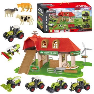 FARMA ZAGRODA FIGURKI TRAKTORY ZWIERZATKA WOOPIE