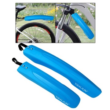 Комплект крыльев для горного шоссейного велосипеда, передний и задний, синий
