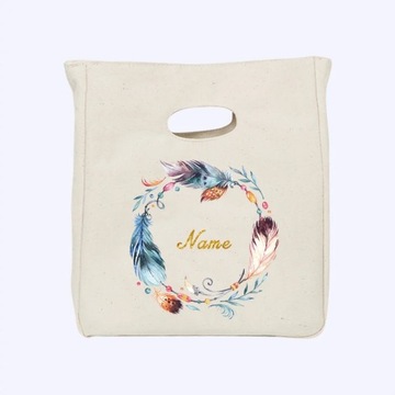 Thermal Lunch Box Women Handbag Custom Personalized Name Insulated Lunch