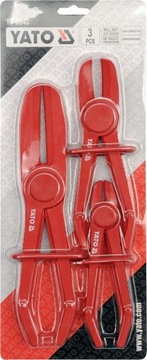 YATO - ЗАЖИМЫ ДЛЯ ЖИДКОСТНЫХ ТРУБ, НАБОР ИЗ 3 ШТ.
