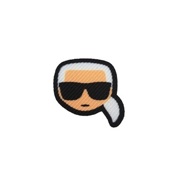 Naprasowanka termo naszywka ozdobna Karl Lagerfeld 3cm