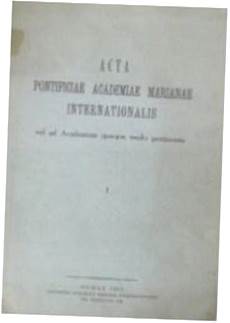 Acta pontificiae academiae -