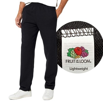 FRUIT OF THE LOOM SPODNIE DRESOWE LEKKIE Czarny L