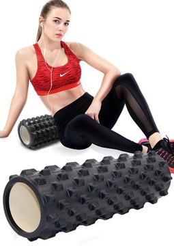 DUŻY ROLLER DO MASAŻU ĆWICZEŃ WAŁEK MASAŻER 45cm