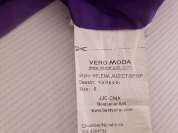 VERO MODA stylowy PŁASZCZYK dwurzędowy _ S