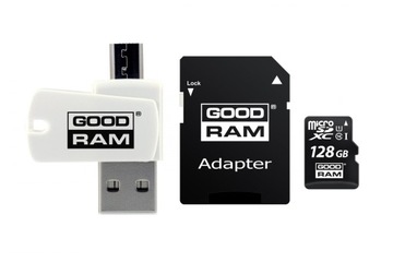 Karta pamięci microSDHC GOODRAM 128GB M1A4 UHS-I + Adapter