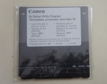 Dyskietka CANON BJ Setup Utility Program